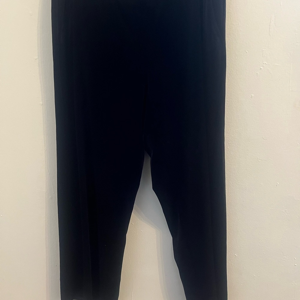 J. Jill Wearever Collection Black velvet Pants